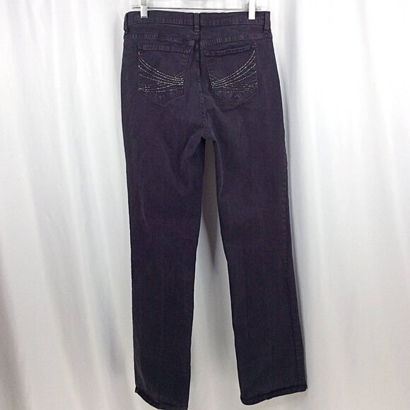 NYDJ Not Your Daughters Jeans Marilyn Straight 12 Rhinestones Lift Tuck 31x33 - Picture 2 of 10